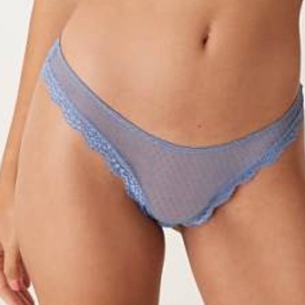 NWT Free People Mid Week Thong in Quiet Harbour Blue Size Large